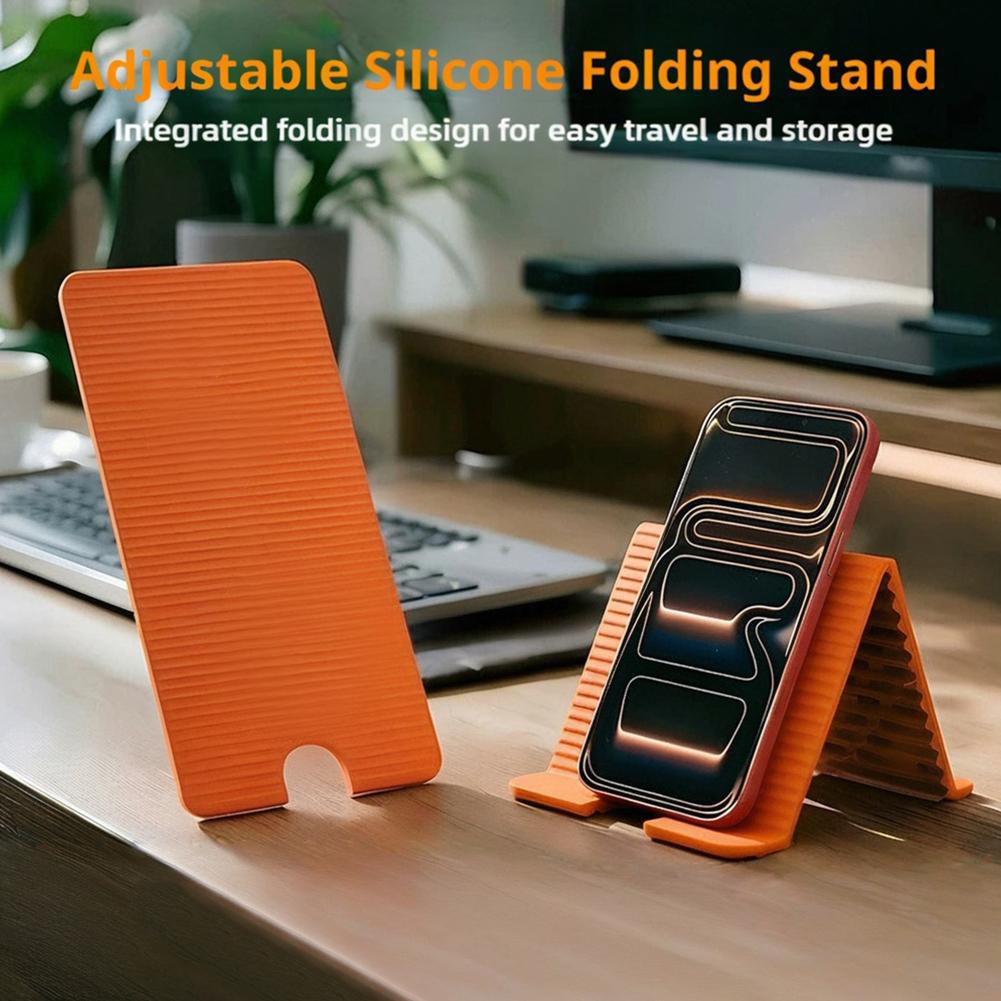 Useful Tablet Accessories - Flexible Foldable Silicone Phone Holder For