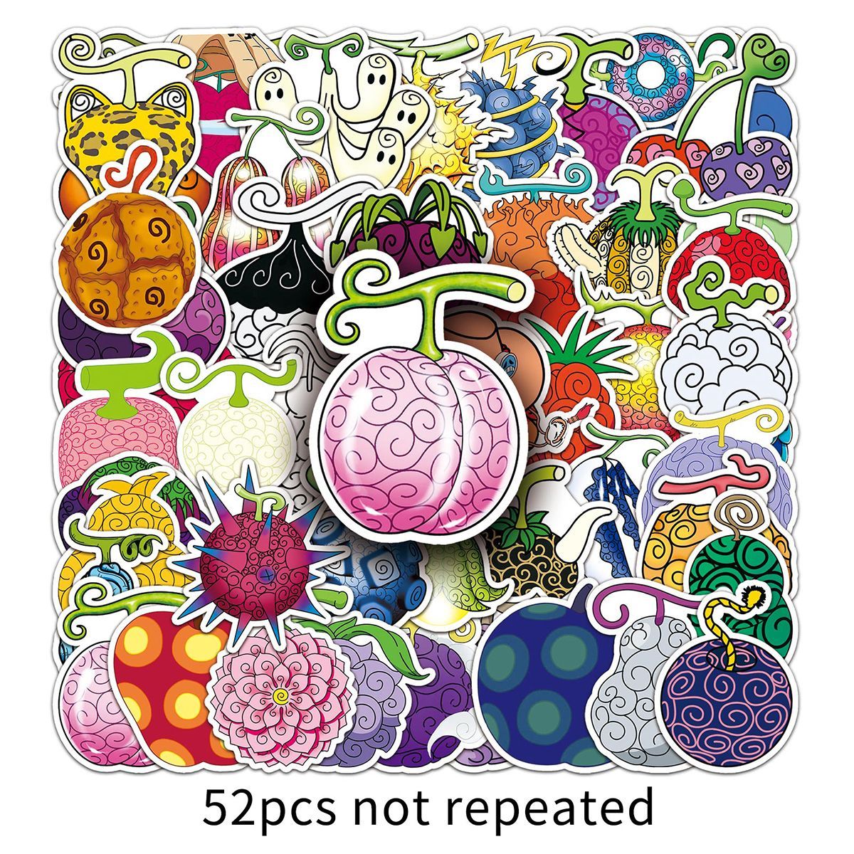 Fire Tablet Accessories - 52Pcs One Piece Anime Devil Fruit