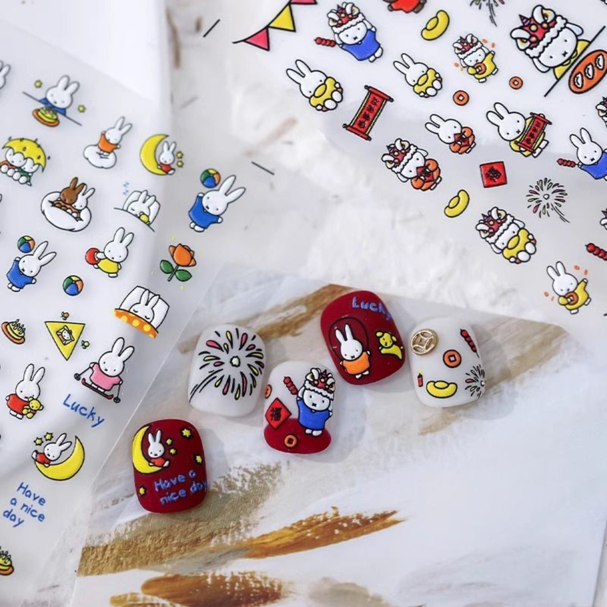 Kawaii Miffy Rabbit Stickers C - Fire Tablet Accessories review and price