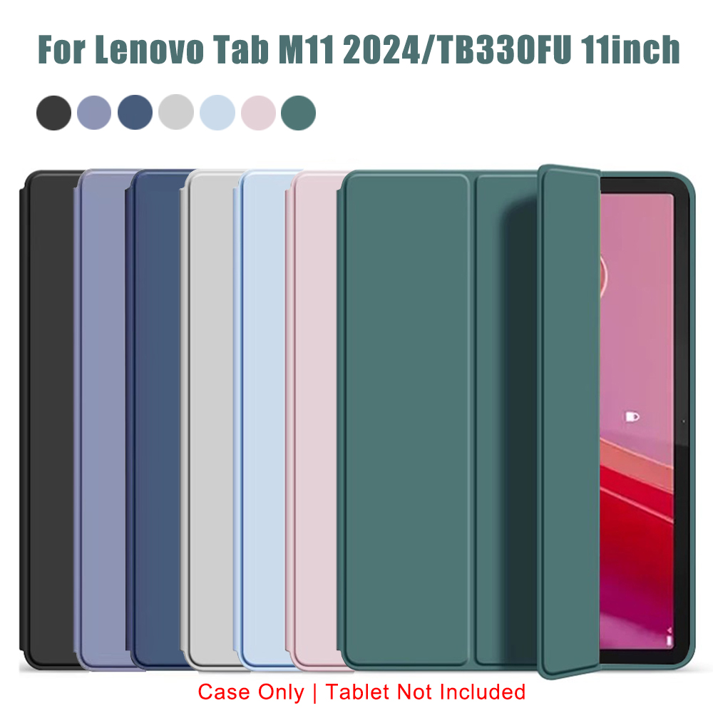 Tri-fold Flip Case For Lenovo  - Lenovo Tablet M11 Accessories review and price