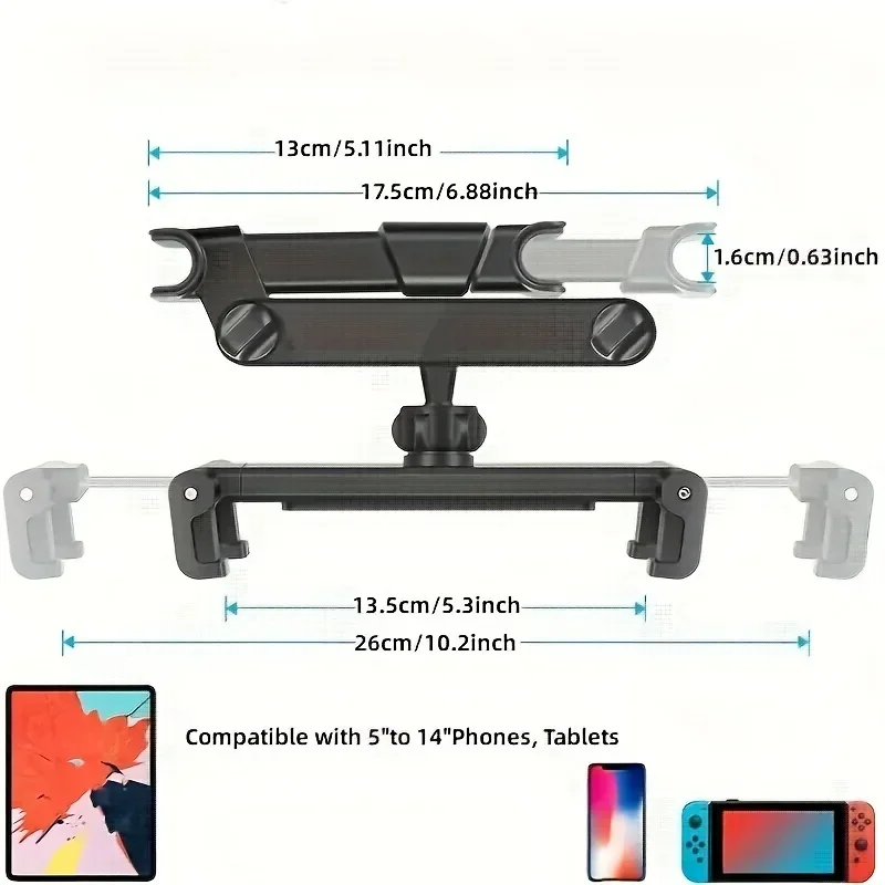 Foldable Car Phone Holder Back - Tablet Car Mount review and price
