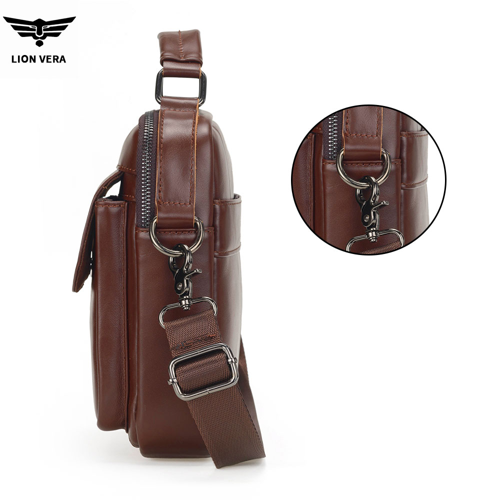LION VERA Men's Genuine Leathe - Tablet Shoulder Bag review and price
