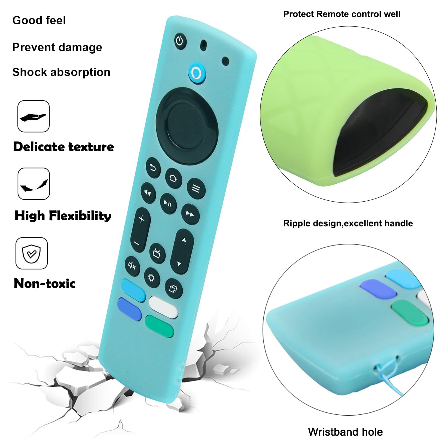 2Pcs Glow in The Dark Silicone - Fire Tablet Accessories review and price