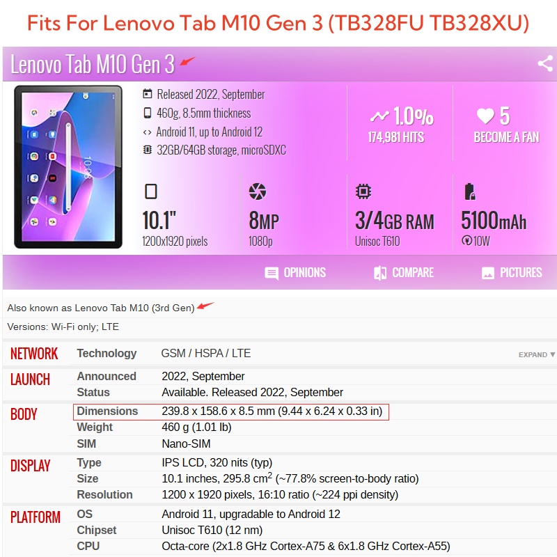 For Lenovo Tab M10 3rd Gen 10. - Lenovo Tablet M11 Accessories review and price