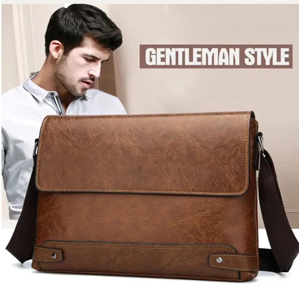 Briefcase For Men PU Leather T - Tablet Shoulder Bag review and price