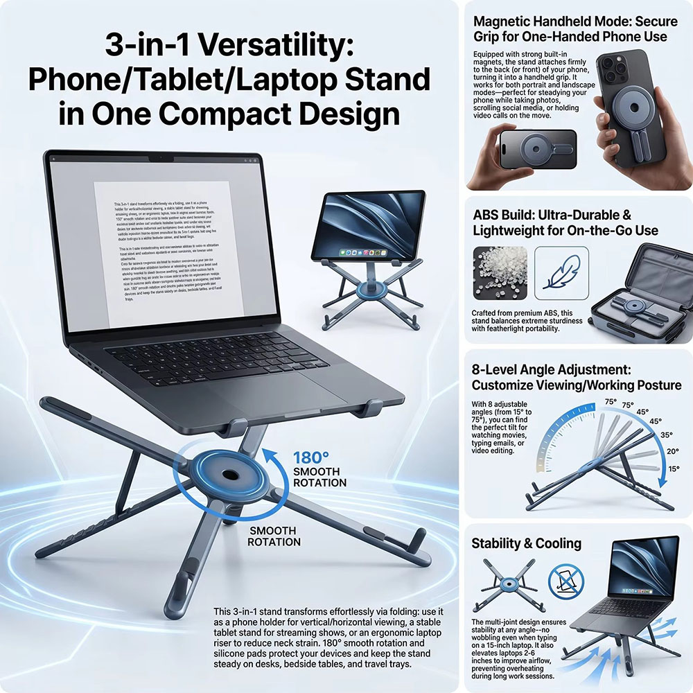 Portable Magnetic Phone Holder - Useful Tablet Accessories review and price